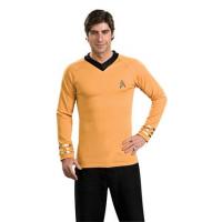 Gold Shirt Deluxe Fancy Dress Costume