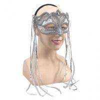 Silver Eyemask with Side Tassels