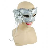 Silver Eyemask with Side Rose
