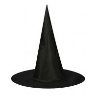 Black Satin Witch Hat