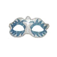 Swan Lake Eyemask, Turquoise/White