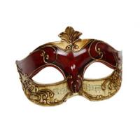 Musical Notes Columbia Eyemask, Dark Red