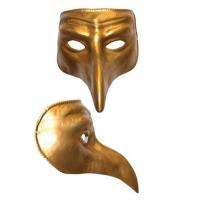 Venetian Long Nose Eyemask, Gold