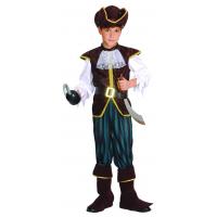 Boys Pirate Captain Fancy Dress Costume