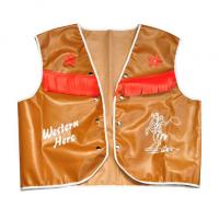 Adult Cowboy Waistcoat, Brown