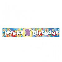 Cool Kidz Happy 3rd Birthday Banner