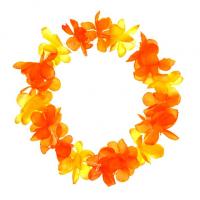 Neon Hawaiian Headband, Orange