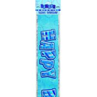 Happy Birthday Banner, Blue