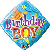 Birthday Boy Stars Foil Balloon