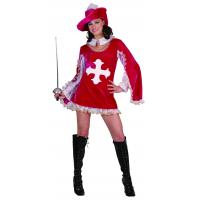 Musketeer Lady Fancy Dress Costume