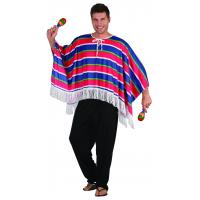 Mexican Poncho Fancy Dress Costume