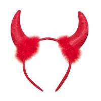 Red Lurex Devil Horns