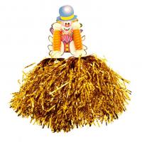 Tinsel Pom Poms, Gold
