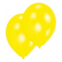 Metallic Yellow Latex Balloons