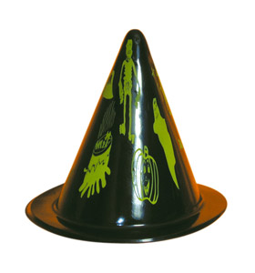 Witches Hat, Black Plastic