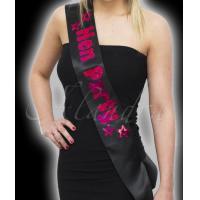 Hen Party Sash, Black/Pink