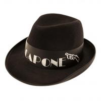 Al Capone Felt Hat, Black