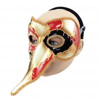 Venetian Eyemask, Black,White, Red & Gold