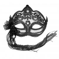 Transparent Eyemask with Black Flower