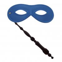 Satin Eye Mask on Stick, Blue