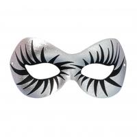70's Lashes Eye Mask, Silver