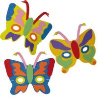Flexi Foam Colourful Butterfly Mask, Assorted