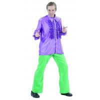 70'S Disco Shirt Purple