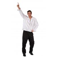 Male Pirate Shirt White