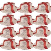 St George Cross Glitter Boater Hat, Pack of 12