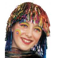 Budget Tinsel Wig, Multi Coloured