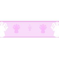 Girls Christening Personalised Banner