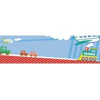 Birthday Boy Transport Personalised Banner