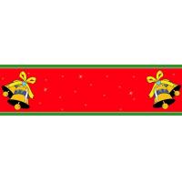 Christmas Bells Red Personalised Banner