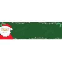 Christmas Santa Personalised Banner