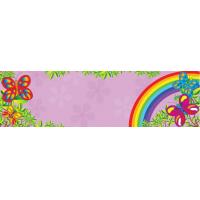 Butterflies and Rainbows Personalised Banner