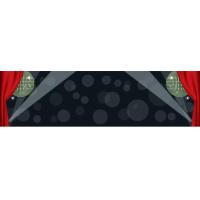 Black with Red Curtains Prom Personalised Banner