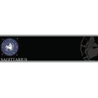 Black Sagittarius Personalised Banner