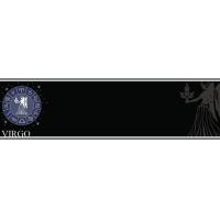 Black Virgo Personalised Banner