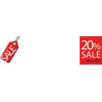 20 Percent Tag Sale Personalised Banner