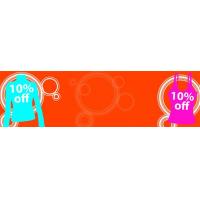 10 Percent Fashion Personalised Banner