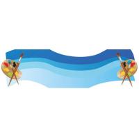 Blue Artist Personalised Banner