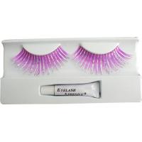 Pink/Silver Hologram Glitter Eyelashes