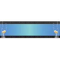 Blue Champagne Toast Personalised Banner