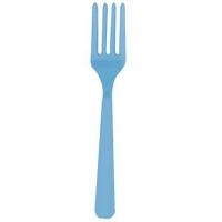 Powder Blue Plastic Forks