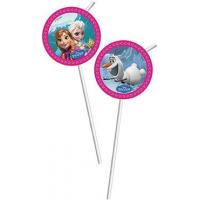 Frozen Medallion Flexi Drinking Straws
