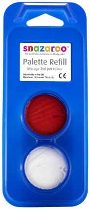 Refill Pots, Red/White