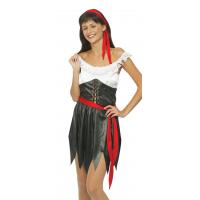 Adult Sexy Pirate Girl Fancy Dress Costume