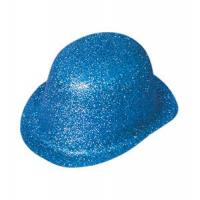 Glitter Bowler Hat, Blue