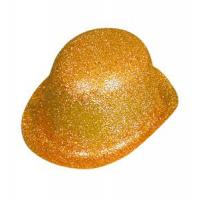 Glitter Bowler Hat, Gold