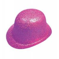 Glitter Bowler Hat, Pink